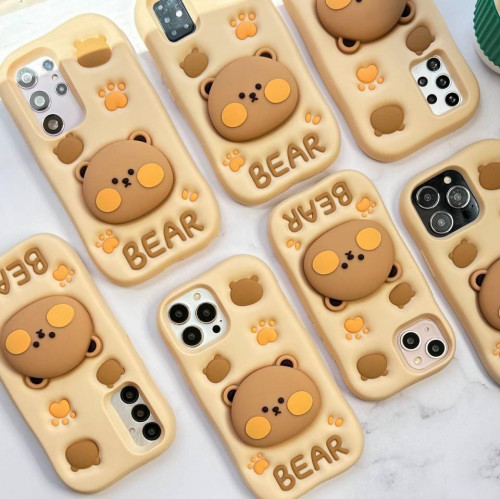 قاب فانتزی سیلیکونی خرسی تدی Bear گوشی سامسونگ A32 4g