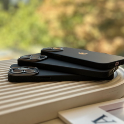 Black Metallic PC case for iPhone 12