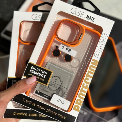 قاب Orange Eason Case همراه با محافظ لنز رینگی آیفون 11