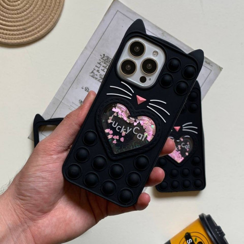 Poppy cat aquarium frame for Samsung A70 phone