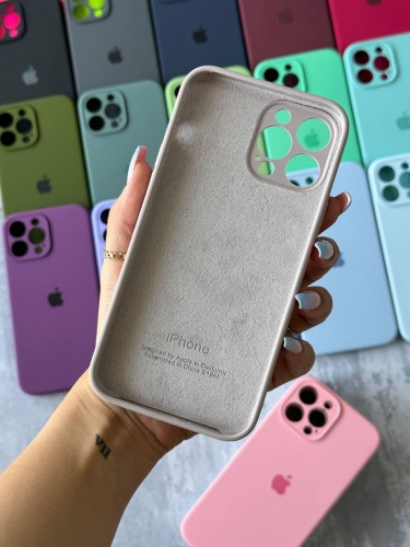 The original silicone case inside the fur of the iPhone 11 Pro