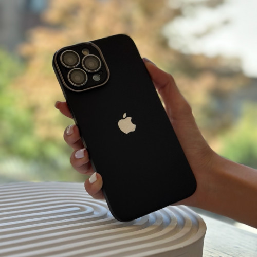 Black Metallic PC case for iPhone 12