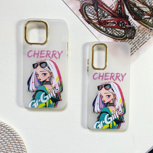 قاب دخترانه طرح Cool Girl سفید گوشی شیائومی ردمی 12 4g