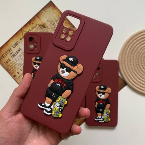 Teddy bear case for Xiaomi  Redmi Note 9 phone