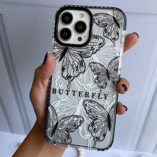 Transparent butterfly case for Samsung S21 Ultra