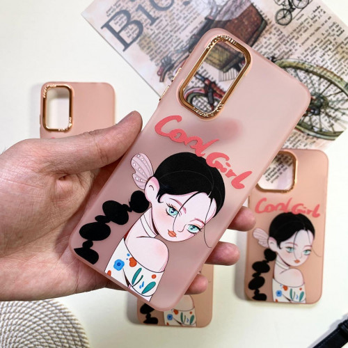  Orange Cool Girl design for Xiaomi Redmi 12 