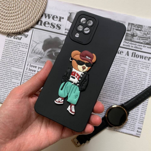 Teddy bear case for Samsung A12 phone