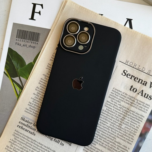 Black Metallic PC case for iPhone 12
