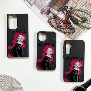 قاب دخترانه طرح Cool Girl مشکی گوشی آیفون 12-12 پرو