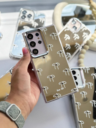 Mirror bow tie case for Xiaomi Poco X6 Pro