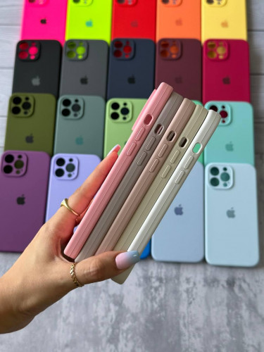 The original silicone case inside the fur of the iPhone 11 Pro