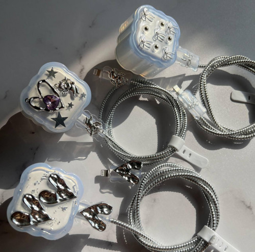 20W three pin crystal iPhone adapter protector