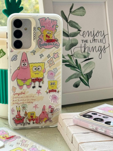 Patrick and SpongeBob Samsung A55 phone case