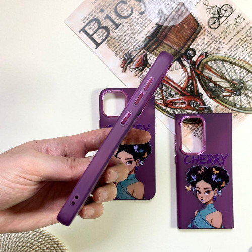  Purple Cool Girl design for Samsung S22 Ultra