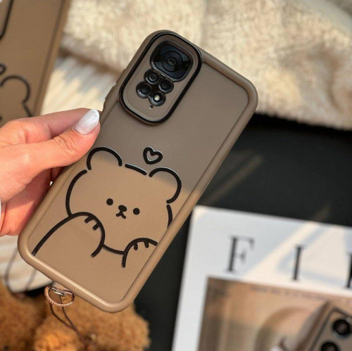 Xiaomi Poco X5 Pro teddy bear frame with pendant