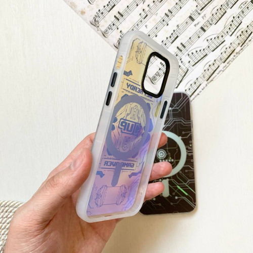 Holographic frame design of mag safe electrical circuit of iPhone 12-12 Pro