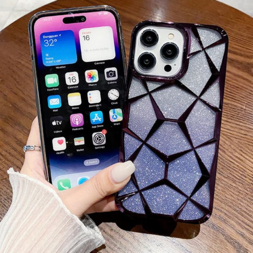 قاب ‏Electro Marble Geo با ورقه شاینی گوشی آیفون 13 پرو