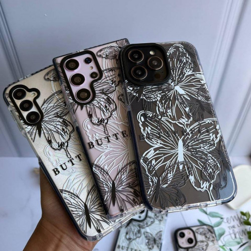 Transparent butterfly case for Samsung S21 Ultra