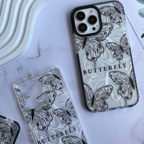Transparent butterfly case for Samsung S21 Ultra