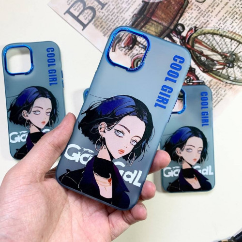  Blue Cool Girl design for iPhone 13 - 14 